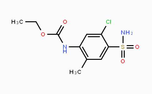 CAS No. 35442-35-4, Ethyl  5-chloro-2-methyl-4-sulfamoylphenylcarbamate