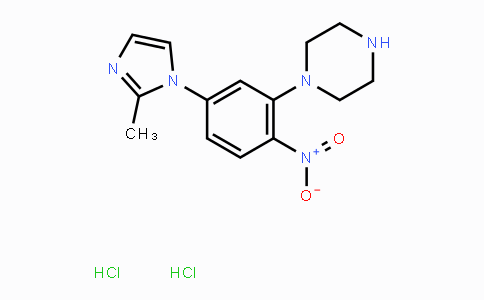 CAS No. 1177093-21-8, 1-(5-(2-Methyl-1H-imidazol-1-yl)-2-nitrophenyl)-piperazine dihydrochloride