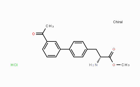 CAS No. 1212405-82-7, (R)-Methyl 3-(3'-acetylbiphenyl-4-yl)-2-aminopropanoate hydrochloride
