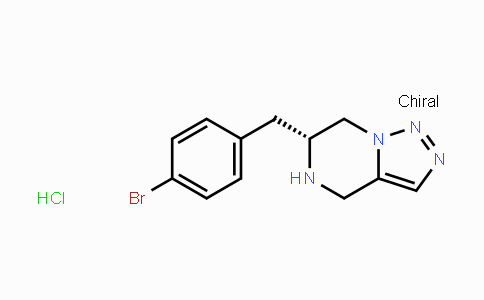 CAS No. 1212331-40-2, (R)-6-(4-Bromobenzyl)-4,5,6,7-tetrahydro-[1,2,3]triazolo[1,5-a]pyrazine hydrochloride