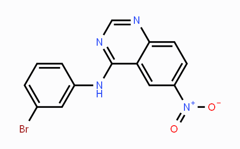 CAS No. 169205-77-0, N-(3-Bromophenyl)-6-nitroquinazolin-4-amine