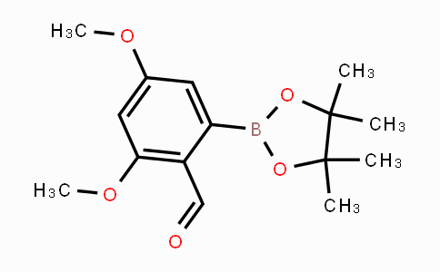 CAS No. 1265360-45-9, 2,4-Dimethoxy-6-(4,4,5,5-tetramethyl-1,3,2-dioxaborolan-2-yl)benzaldehyde