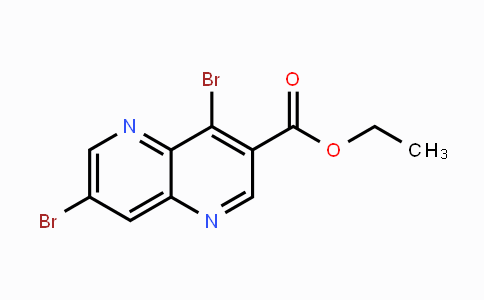 CAS No. 1257852-54-2, Ethyl 4,7-dibromo-1,5-naphthyridine-3-carboxylate