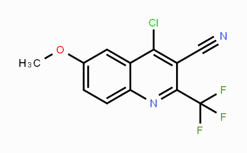 CAS No. 959271-96-6, 4-Chloro-6-methoxy-2-(trifluoromethyl)-quinoline-3-carbonitrile