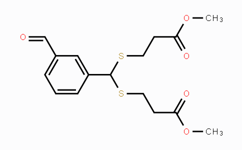 CAS No. 115104-22-8, Dimethyl 3,3'-(((3-formylphenyl)methylene)-bis(sulfanediyl))dipropanoate
