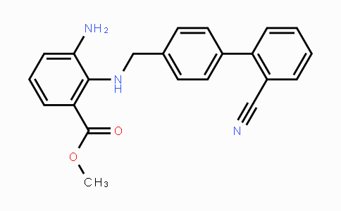 CAS No. 136304-78-4, Methyl 3-amino-2-(((2'-cyano-[1,1'-biphenyl]-4-yl)methyl)amino)benzoate
