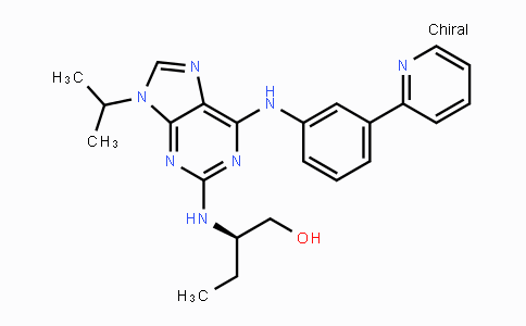 DY113446 | 1056016-06-8 | (R)-2-((9-Isopropyl-6-((3-(pyridin-2-yl)phenyl)-amino)-9H-purin-2-yl)amino)butan-1-ol