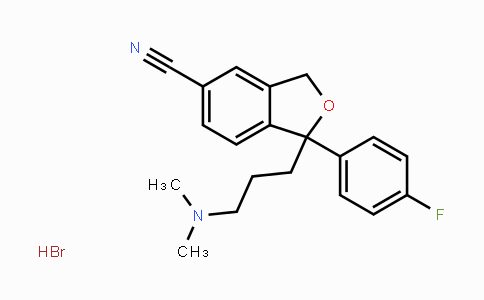 CAS No. 59729-32-7, 1-(3-(Dimethylamino)propyl)-1-(4-fluorophenyl)-1,3-dihydroisobenzofuran-5-carbonitrile hydrobromide