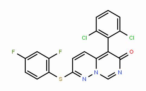 CAS No. 209410-46-8, 5-(2,6-Dichlorophenyl)-2-((2,4-difluorophenyl)-thio)-6H-pyrimido[1,6-b]pyridazin-6-one