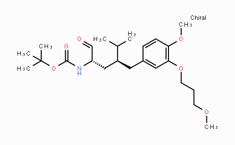 CAS No. 172900-83-3, tert-Butyl ((2S,4S)-4-(4-methoxy-3-(3-methoxypropoxy)-benzyl)-5-methyl-1-oxohexan-2-yl)carbamate