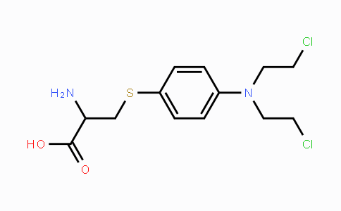 CAS No. 7147-15-1, 2-Amino-3-((4-(bis(2-chloroethyl)-amino)phenyl)thio)propanoic acid