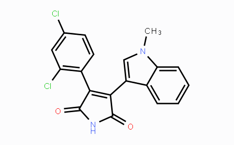 CAS No. 280744-09-4, 3-(2,4-Dichlorophenyl)-4-(1-methyl-1H-indol-3-yl)-1H-pyrrole-2,5-dione