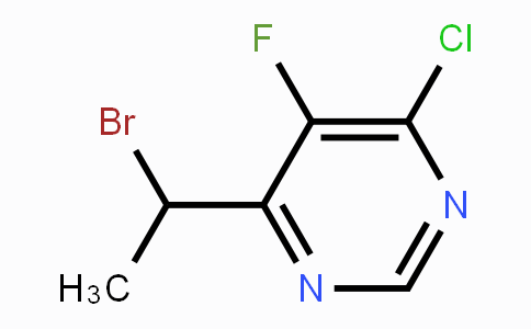 CAS No. 188416-28-6, 4-(1-Bromoethyl)-6-chloro-5-fluoropyrimidine
