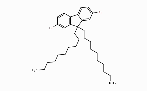 CAS No. 175922-78-8, 2,7-Dibromo-9,9-didecyl-9H-fluorene