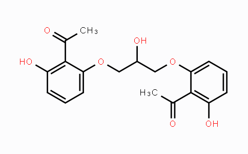 CAS No. 16150-44-0, 1,1'-(((2-Hydroxypropane-1,3-diyl)bis(oxy))-bis(2-hydroxy-6,1-phenylene))diethanone
