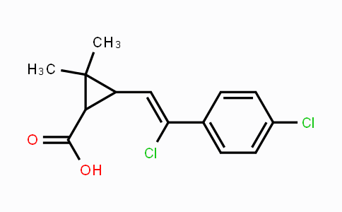 CAS No. 88419-72-1, 3-(2-Chloro-2-(4-chlorophenyl)vinyl)-2,2-dimethylcyclopropanecarboxylic acid