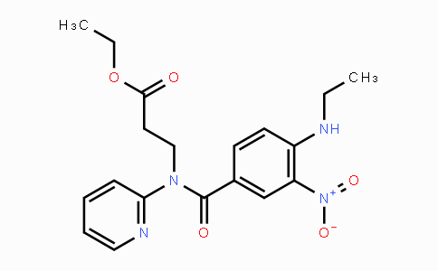 CAS No. 1260817-88-6, Ethyl 3-(4-(ethylamino)-3-nitro-N-(pyridin-2-yl)benzamido)propanoate