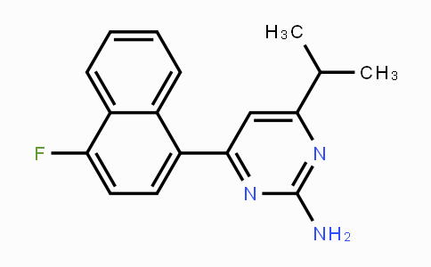 CAS No. 199864-86-3, 4-(4-Fluoronaphthalen-1-yl)-6-isopropylpyrimidin-2-amine