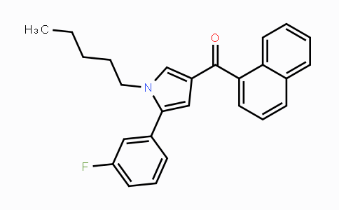 CAS No. 914458-31-4, (5-(3-Fluorophenyl)-1-pentyl-1H-pyrrol-3-yl)(naphthalen-1-yl)methanone