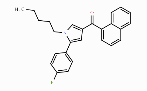 CAS No. 914458-39-2, (5-(4-Fluorophenyl)-1-pentyl-1H-pyrrol-3-yl)(naphthalen-1-yl)methanone