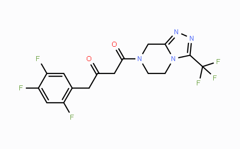 CAS No. 764667-65-4, 1-(3-(Trifluoromethyl)-5,6-dihydro-[1,2,4]triazolo[4,3-a]pyrazin-7(8H)-yl)-4-(2,4,5-trifluorophenyl)butane-1,3-dione