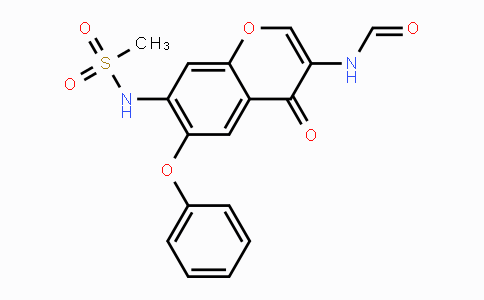 CAS No. 123663-49-0, N-(7-(Methylsulfonamido)-4-oxo-6-phenoxy-4H-chromen-3-yl)formamide