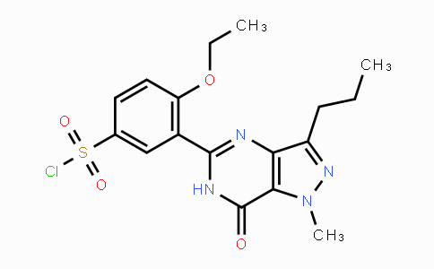 CAS No. 139756-22-2, 4-Ethoxy-3-(1-methyl-7-oxo-3-propyl-6,7-dihydro-1H-pyrazolo-[4,3-d]pyrimidin-5-yl)benzene-1-sulfonyl chloride