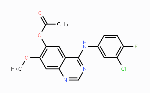 CAS No. 788136-89-0, 4-((3-Chloro-4-fluorophenyl)amino)-7-methoxyquinazolin-6-yl acetate