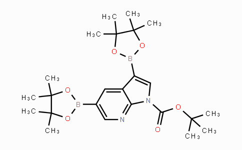 CAS No. 942070-54-4, tert-Butyl 3,5-bis(4,4,5,5-tetramethyl-1,3,2-dioxaborolan-2-yl)-1H-pyrrolo[2,3-b]pyridine-1-carboxylate