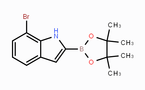 CAS No. 1072812-23-7, 7-Bromo-2-(4,4,5,5-tetramethyl-1,3,2-dioxaborolan-2-yl)-1H-indole