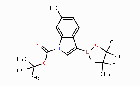 CAS No. 1256359-86-0, tert-Butyl 6-methyl-3-(4,4,5,5-tetramethyl-1,3,2-dioxaborolan-2-yl)-1H-indole-1-carboxylate