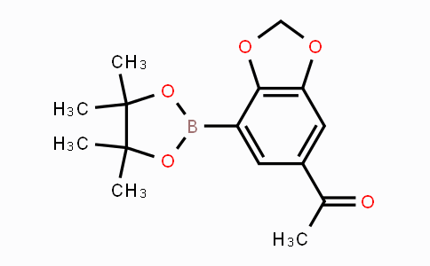 CAS No. 1150271-59-2, 1-(7-(4,4,5,5-Tetramethyl-1,3,2-dioxaborolan-2-yl)benzo[d][1,3]dioxol-5-yl)ethanone