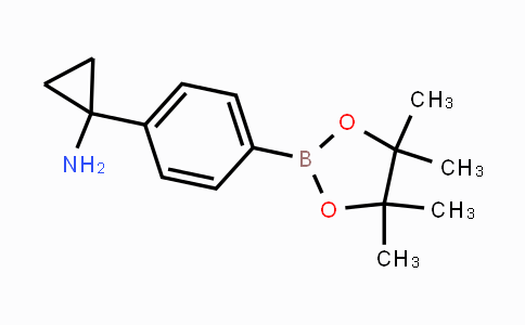 CAS No. 1218789-38-8, 1-(4-(4,4,5,5-Tetramethyl-1,3,2-dioxaborolan-2-yl)phenyl)cyclopropanamine