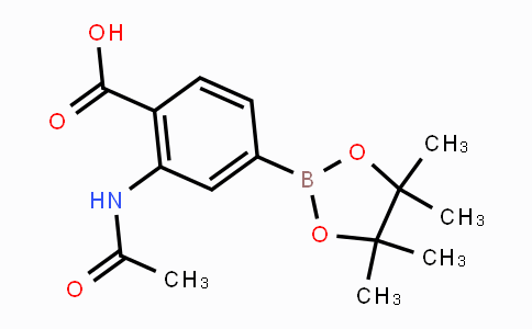 CAS No. 1218789-96-8, 2-Acetamido-4-(4,4,5,5-tetramethyl-1,3,2-dioxaborolan-2-yl)benzoic acid