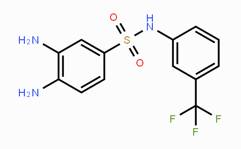 CAS No. 380349-00-8, 3,4-Diamino-N-(3-(trifluoromethyl)-phenyl)benzenesulfonamide