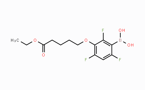 CAS No. 1150114-31-0, (3-((5-Ethoxy-5-oxopentyl)oxy)-2,4,6-trifluorophenyl)boronic acid