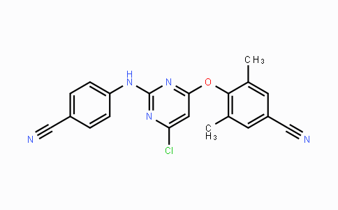 CAS No. 1070377-34-2, 4-((6-Chloro-2-((4-cyanophenyl)amino)pyrimidin-4-yl)oxy)-3,5-dimethylbenzonitrile