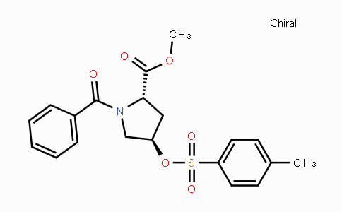 CAS No. 31560-21-1, (2S,4R)-Methyl 1-benzoyl-4-(tosyloxy)-pyrrolidine-2-carboxylate