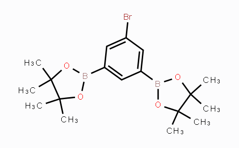 CAS No. 1150561-62-8, 2,2'-(5-Bromo-1,3-phenylene)bis-(4,4,5,5-tetramethyl-1,3,2-dioxaborolane)