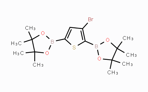 CAS No. 942070-04-4, 2,2'-(3-Bromothiophene-2,5-diyl)bis-(4,4,5,5-tetramethyl-1,3,2-dioxaborolane)