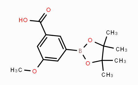 CAS No. 936728-20-0, 3-Methoxy-5-(4,4,5,5-tetramethyl-1,3,2-dioxaborolan-2-yl)benzoic acid