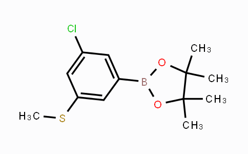 CAS No. 1256360-24-3, 2-(3-Chloro-5-(methylthio)phenyl)-4,4,5,5-tetramethyl-1,3,2-dioxaborolane
