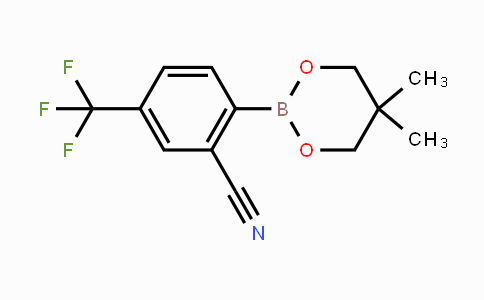 CAS No. 883898-98-4, 2-(5,5-Dimethyl-1,3,2-dioxaborinan-2-yl)-5-(trifluoromethyl)benzonitrile