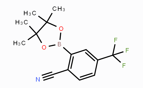 CAS No. 863868-28-4, 2-(4,4,5,5-Tetramethyl-1,3,2-dioxaborolan-2-yl)-4-(trifluoromethyl)benzonitrile