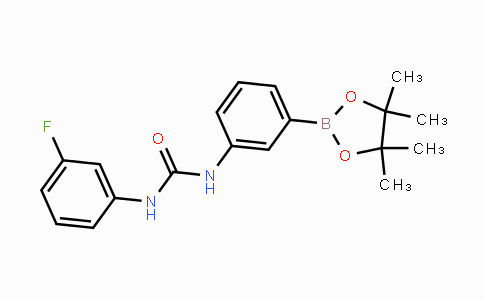 CAS No. 874302-03-1, 1-(3-Fluorophenyl)-3-(3-(4,4,5,5-tetramethyl-1,3,2-dioxaborolan-2-yl)phenyl)urea