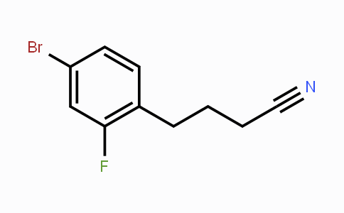 CAS No. 1057672-39-5, 4-(4-Bromo-2-fluorophenyl)butanenitrile