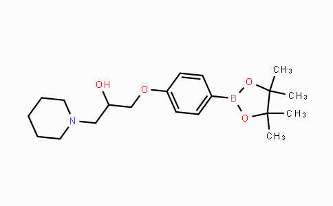 CAS No. 957061-08-4, 1-(Piperidin-1-yl)-3-(4-(4,4,5,5-tetramethyl-1,3,2-dioxaborolan-2-yl)phenoxy)propan-2-ol