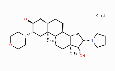 CAS No. 119302-20-4, (2b,3a,5a,16b,17b)-2-(4-Morpholinyl)-16-(1-pyrrolidinyl)androstane-3,17-diol