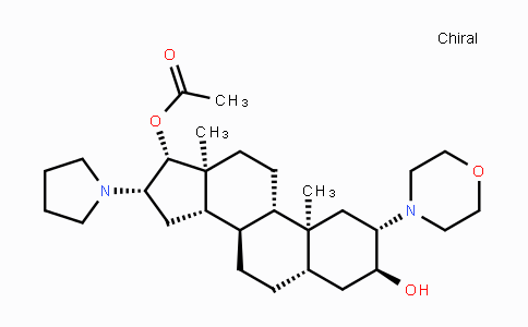 CAS No. 119302-24-8, (2b,3a,5a,16b,17b)-17-Acetoxy-3-hydroxy-2-(4-morpholinyl)-16-(1-pyrrolidinyl)androstane