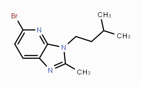 CAS No. 1263281-65-7, 5-Bromo-3-isopentyl-2-methyl-3H-imidazo[4,5-b]pyridine